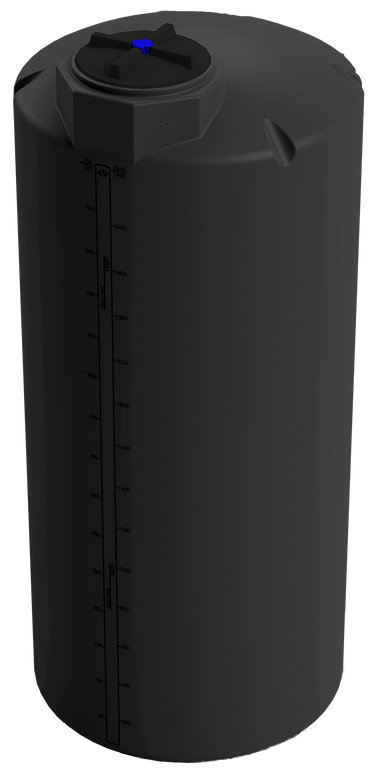 750 Gal ProChem® Potable Water Tanks - LPE 1.0 FDA - Black